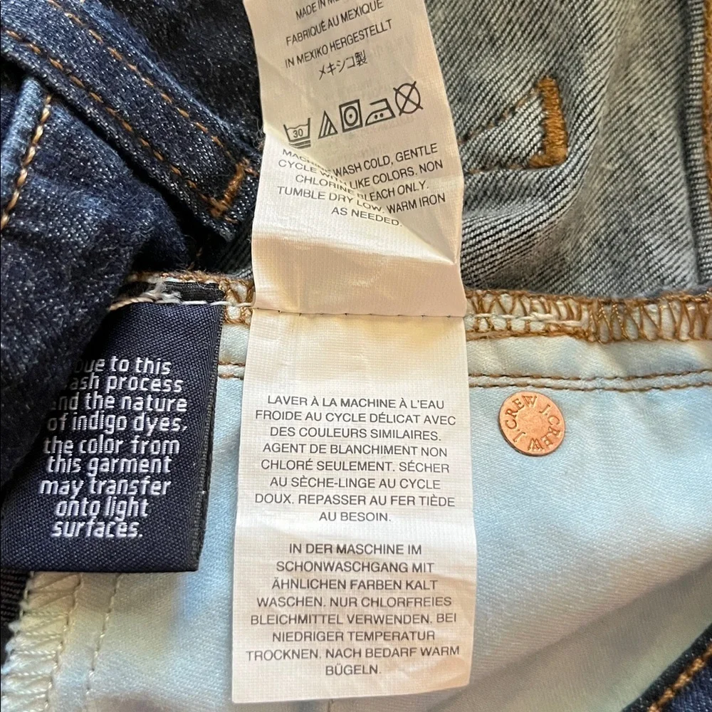 J. Crew 9” High Rise Toothpick Skinny Size 29